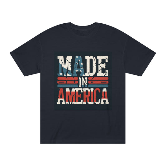 Made In America Distressed Graphic T - Shirt